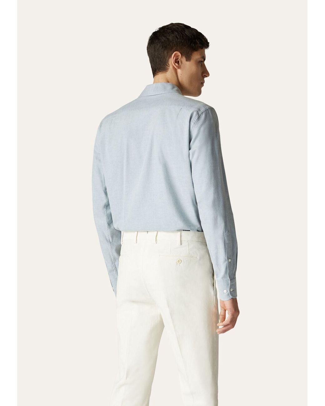 Loro Piana Blue André Button-Up Shirt for men