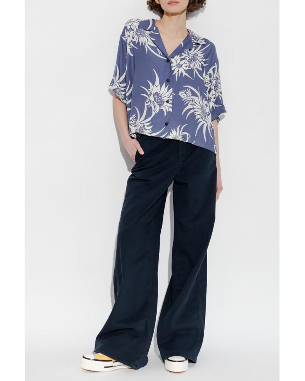 Rag & Bone Blue Casual Multi-Pocket Trousers