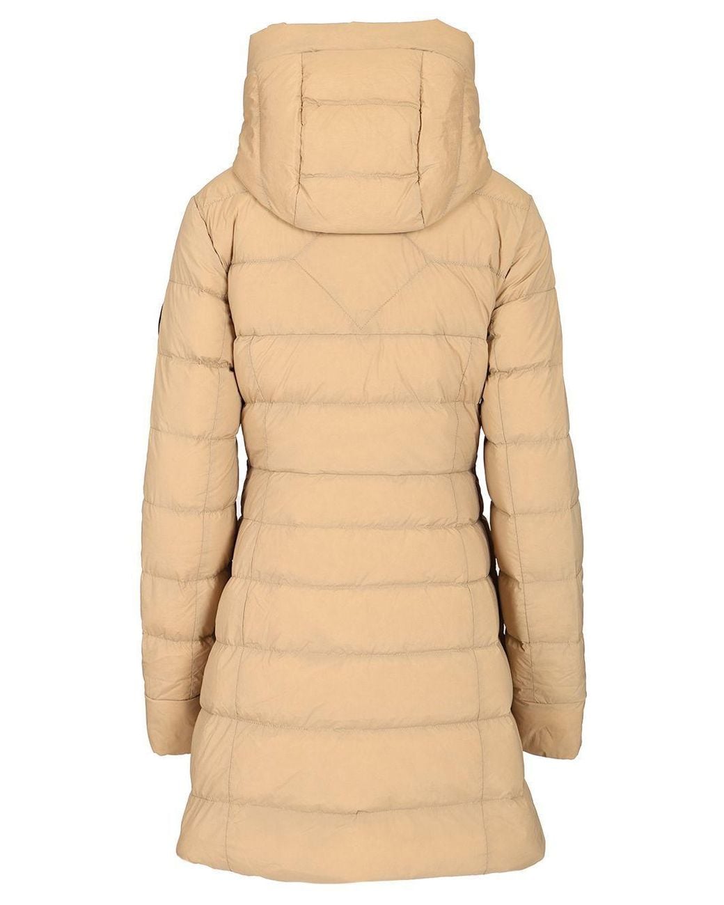 Canada Goose Natural Clair Hooded Quilted Coat