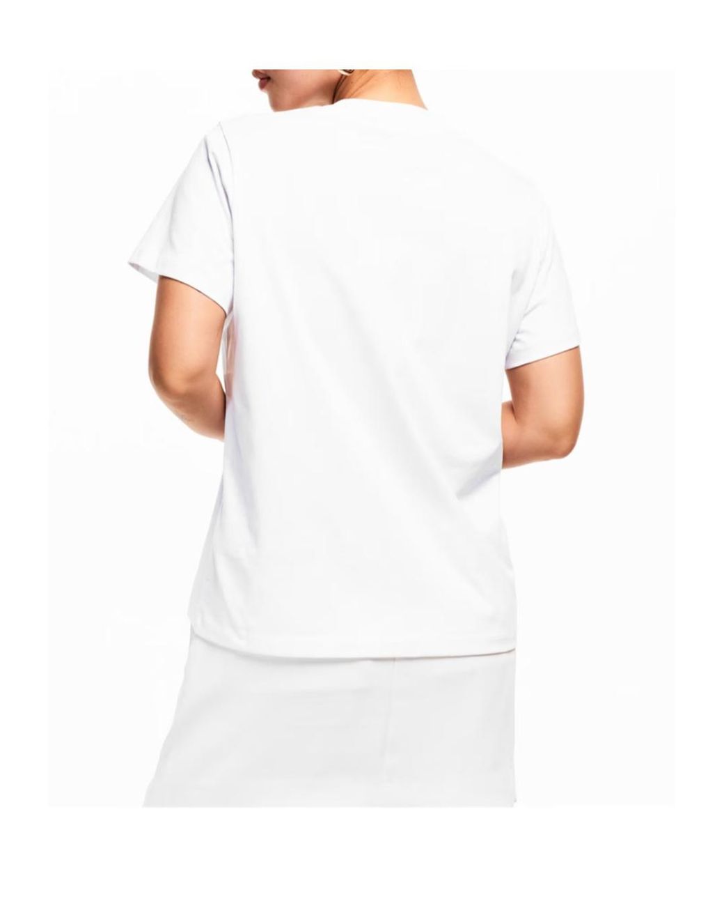 Ganni White Graphic Baby Tee