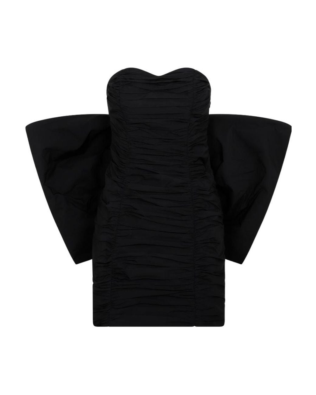 ROTATE BIRGER CHRISTENSEN Black Strapless Dress
