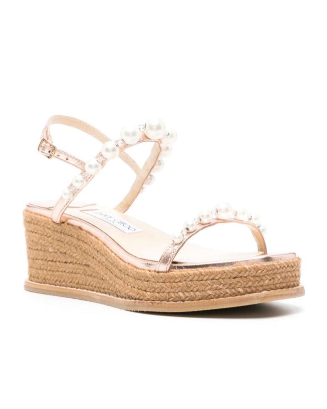 Jimmy Choo Natural Amatuus 60Mm Wedge Sandals