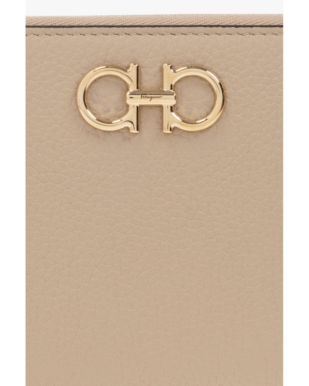 Ferragamo Natural Ferragamo Gancini Continental Wallets
