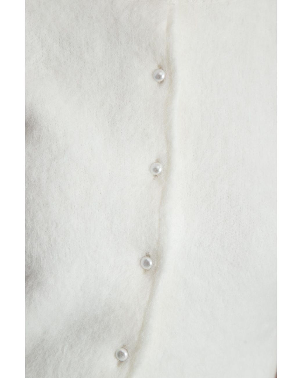 Maison Margiela White メゾン マルジェラ ボタンアップ ニット トップ