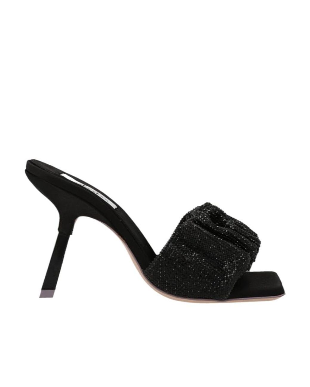 Sebastian Milano Black Glamour Cher Sandals
