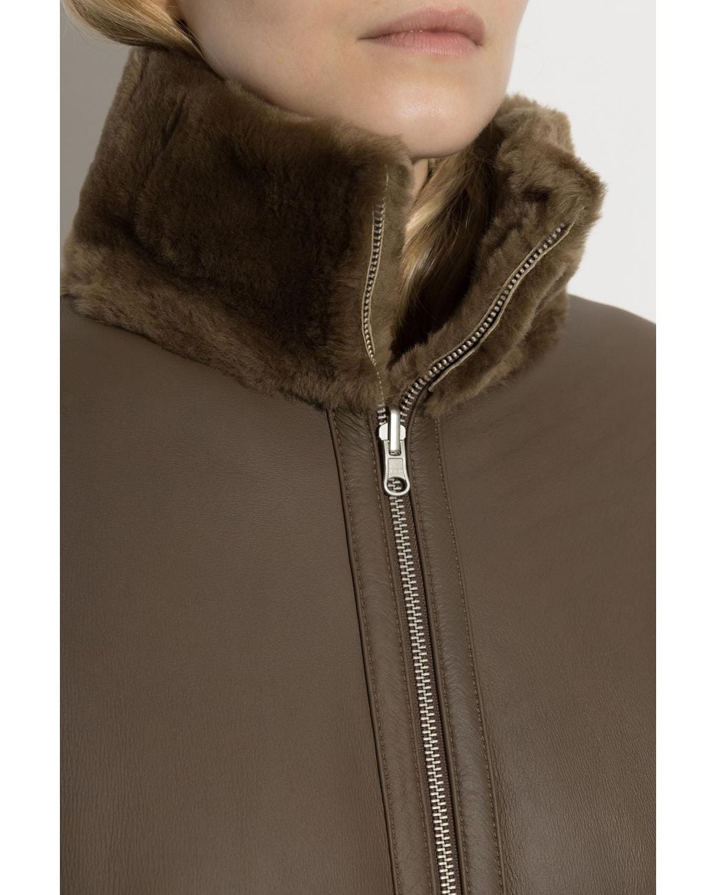 Arma Brown Indy Reversible Shearling Jacket