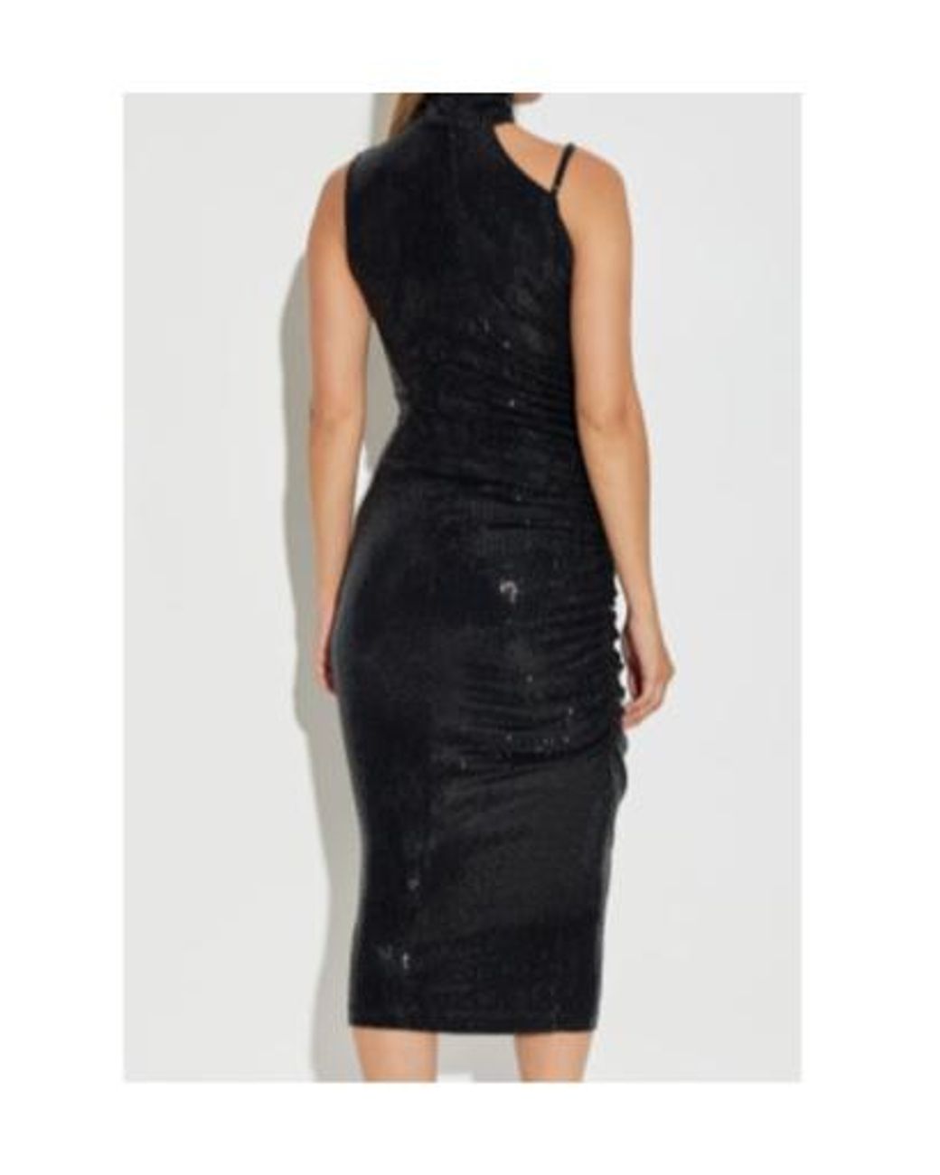 Versace Jeans Black Couture Sequin Embellished Midi Dress