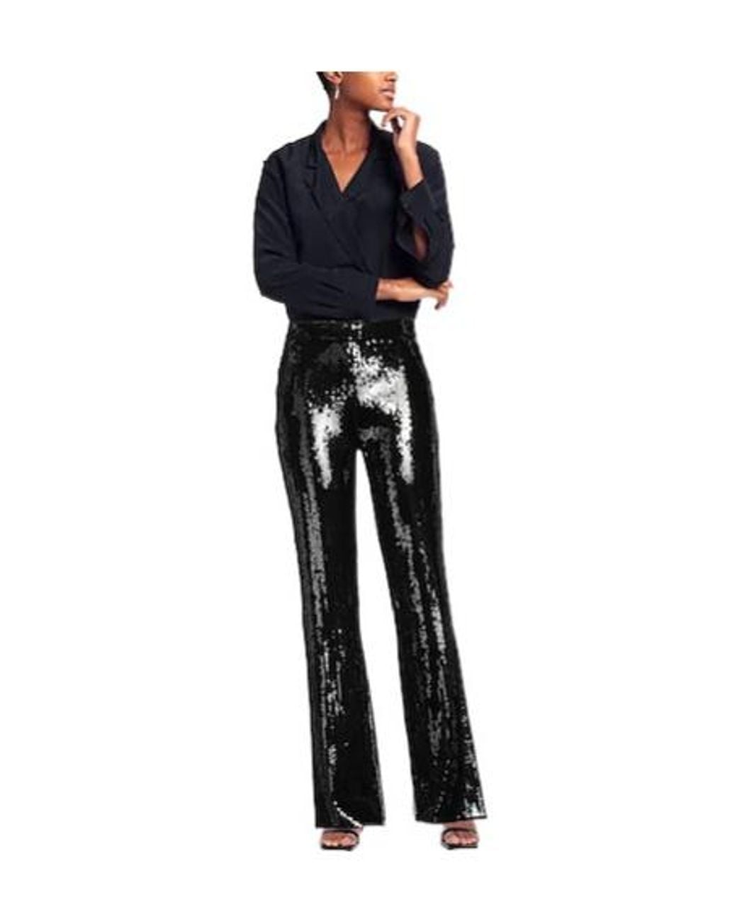 Max Mara Black Minimal Solid-Color Long Trousers