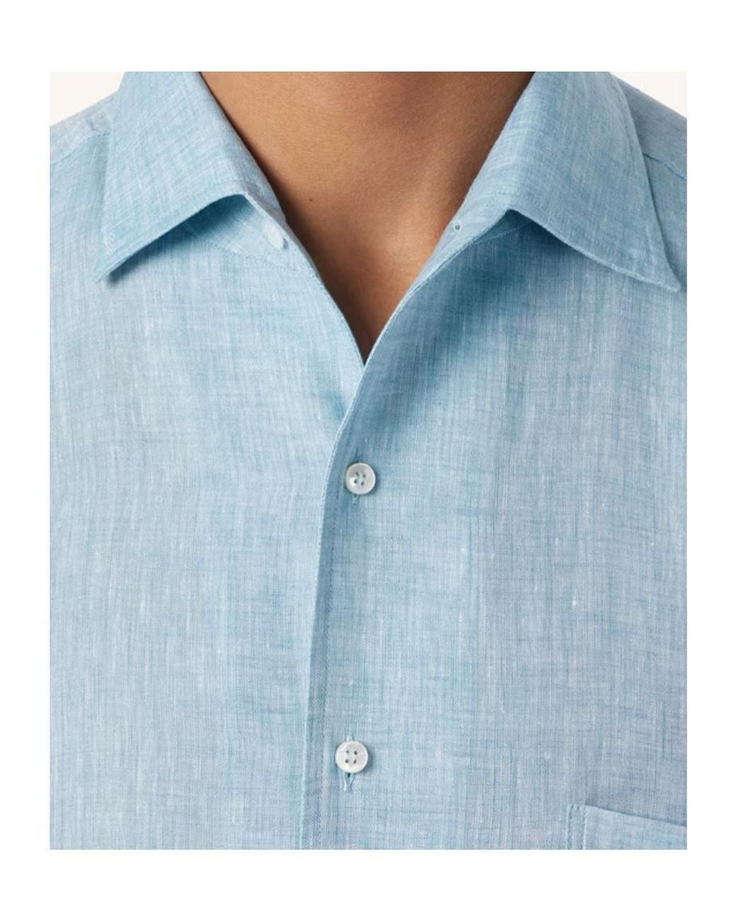 Loro Piana Blue Andre Shirt for men