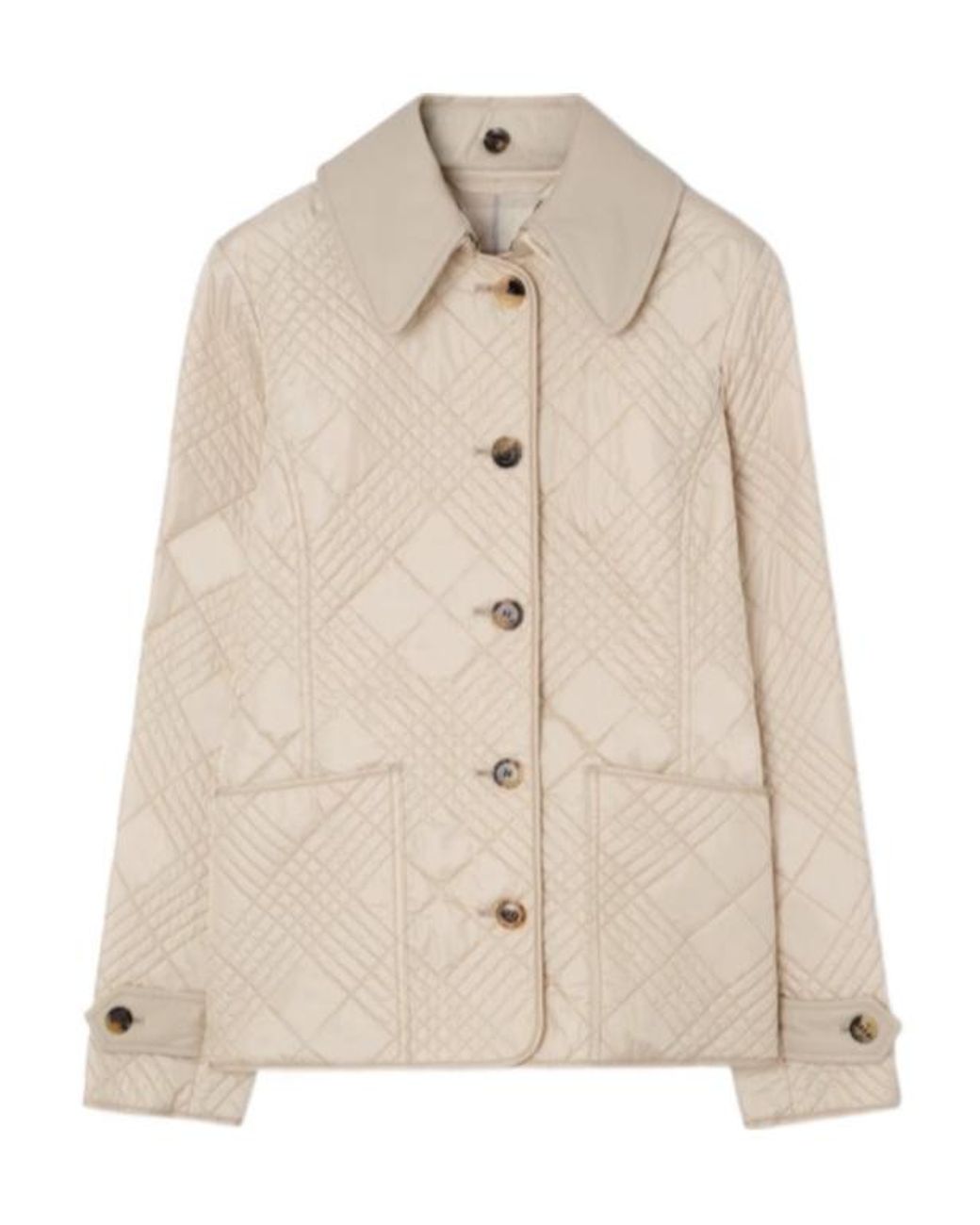 Burberry Natural Fernleigh Quilted Jacket