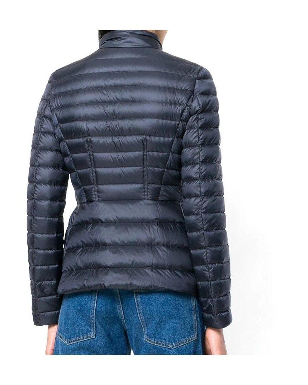 Moncler Blue Dark Logo Down Jacket