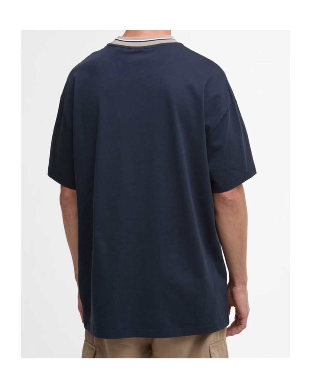 Barbour Blue Logo Short-Sleeved T-Shirt for men