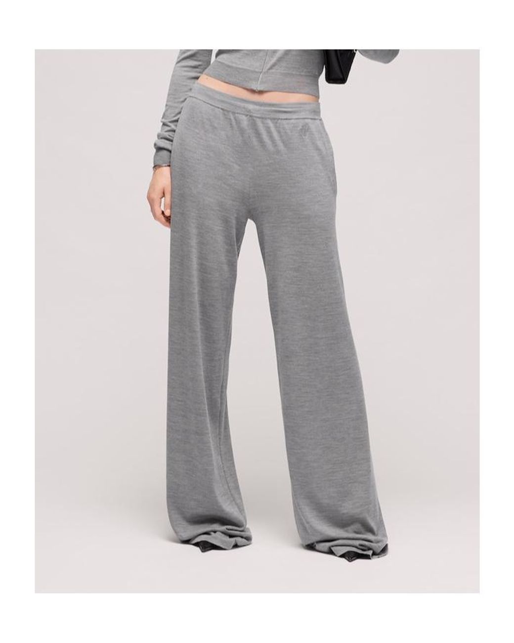 Gucci Gray Leisure Pants With Embroidery