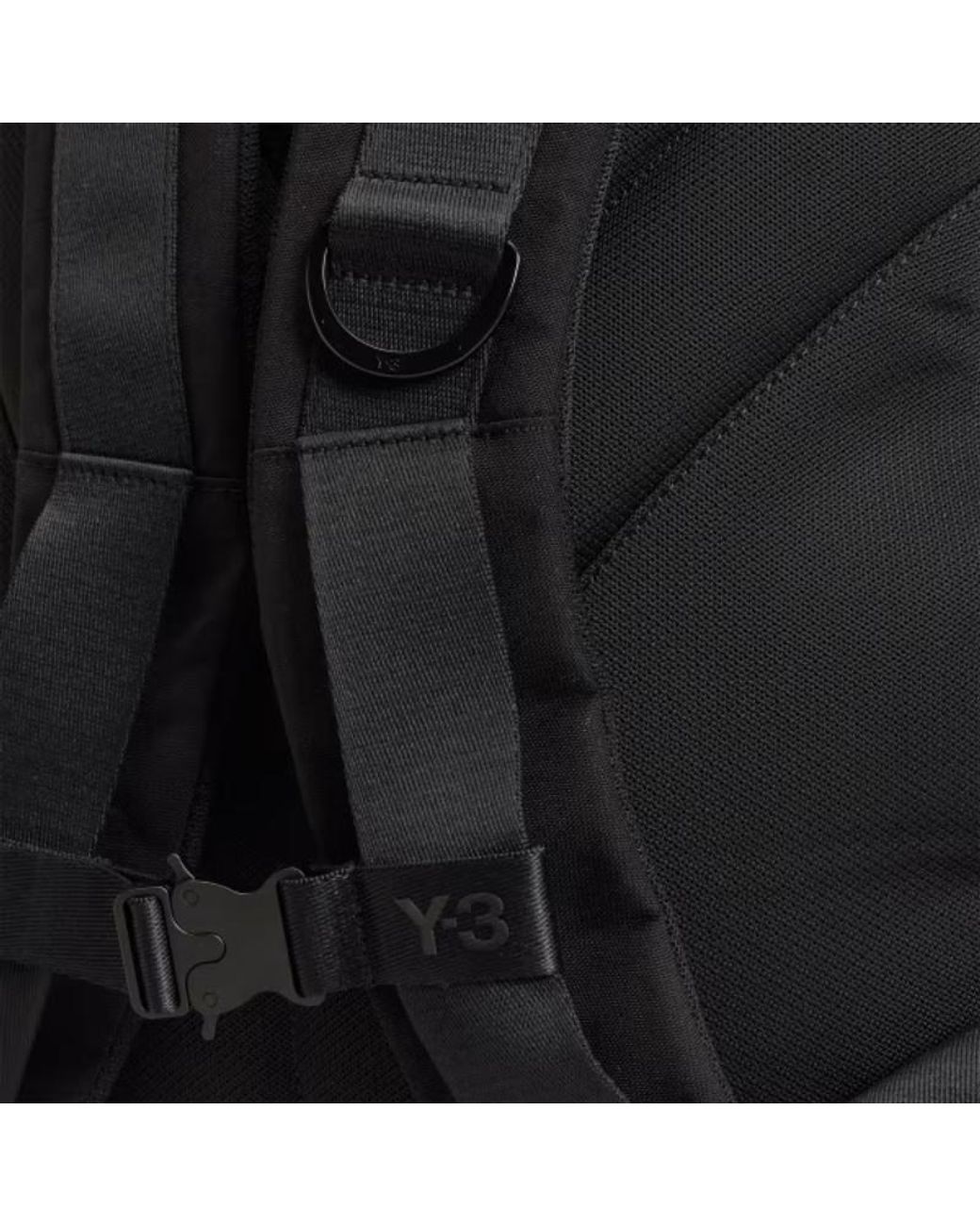 Y-3 Black Staple Logo Detailed Zipped Fanny Pack for men