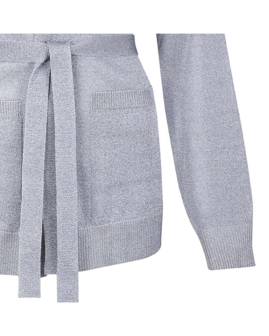 Missoni Blue Belted V-Neck Cardigan