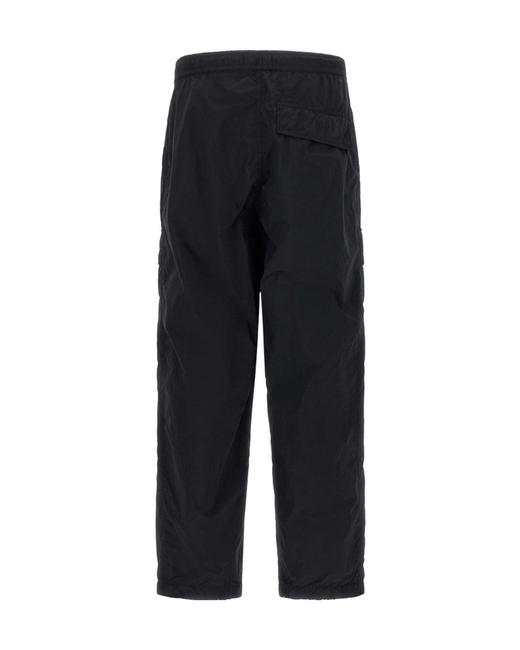 Stone Island Black Straight Leg Cargo Pants for men