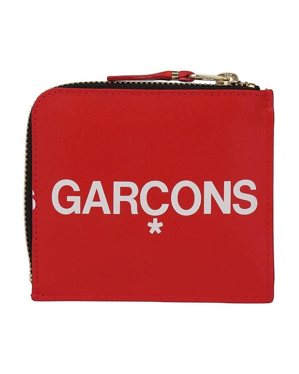 Comme des Garçons Red Logo Printed Wallet for men