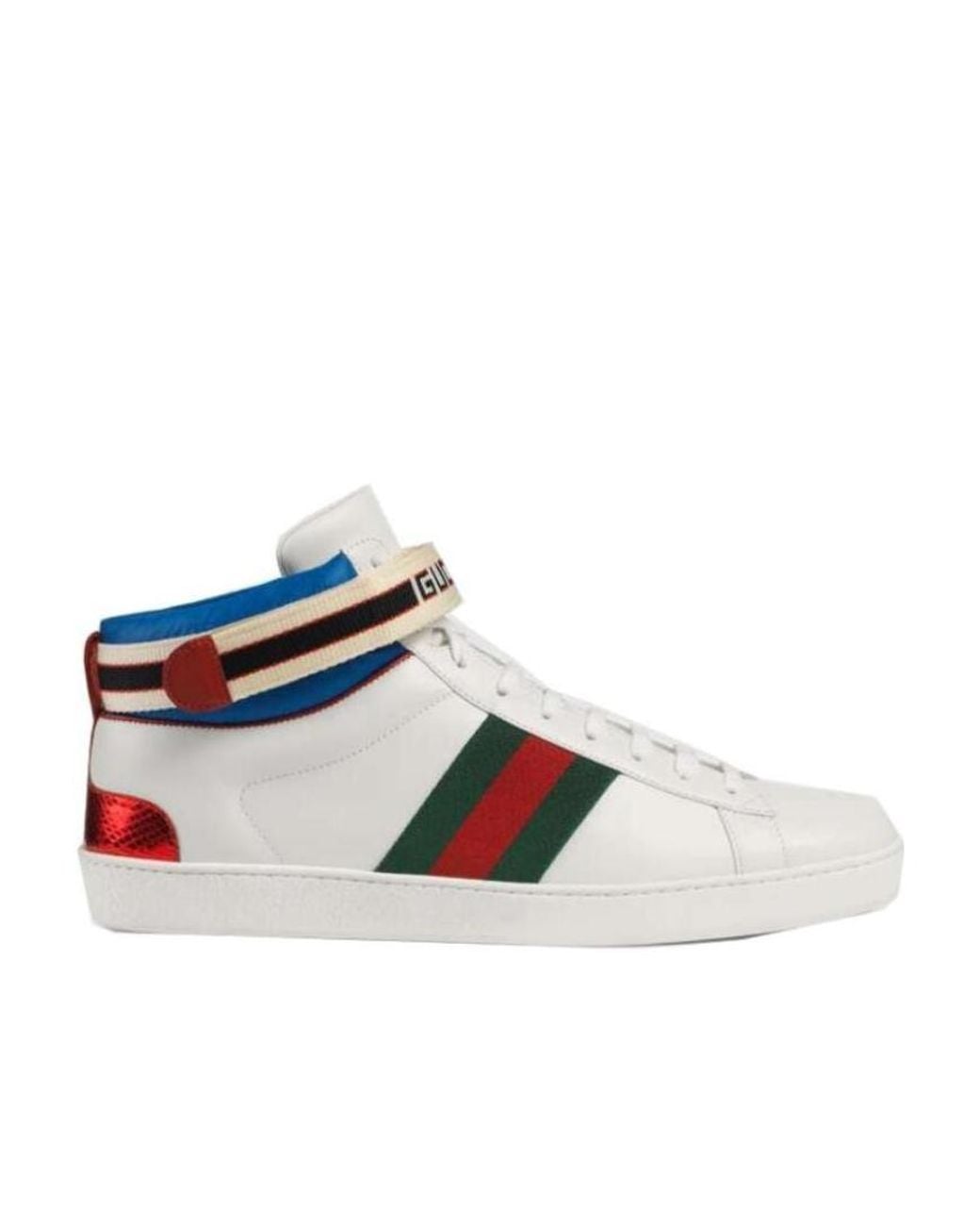 Gucci Multicolor Stripe Ace High-Top Sneakers for men
