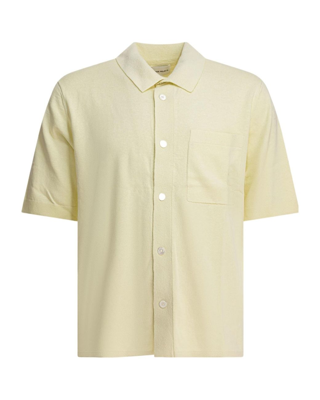 Norse Projects White Buttoned Polo Shirt for men