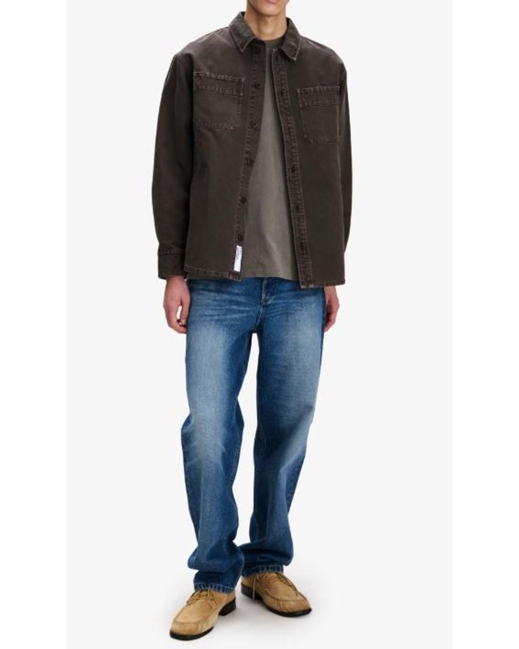 A.P.C. Brown Noah Canvas Overshirt for men