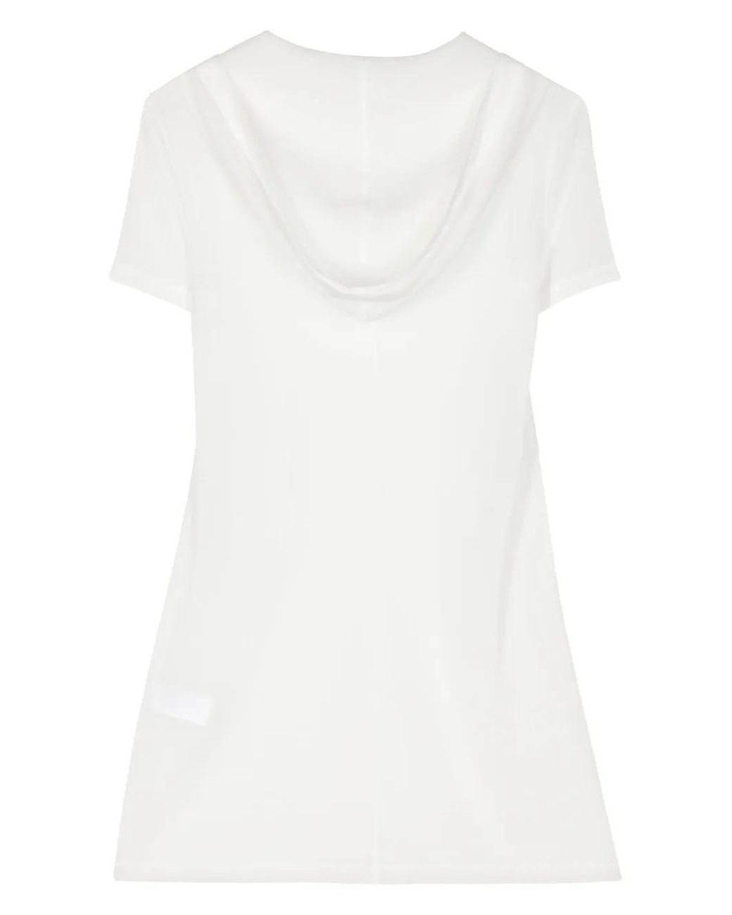 Low Classic White Semi-Sheer Hoodie
