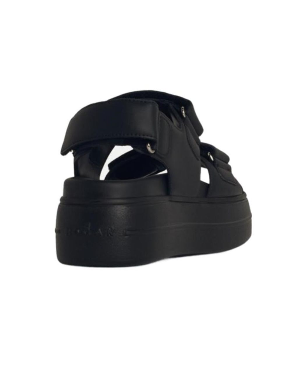 Hogan Black Straped Round Toe Sandals