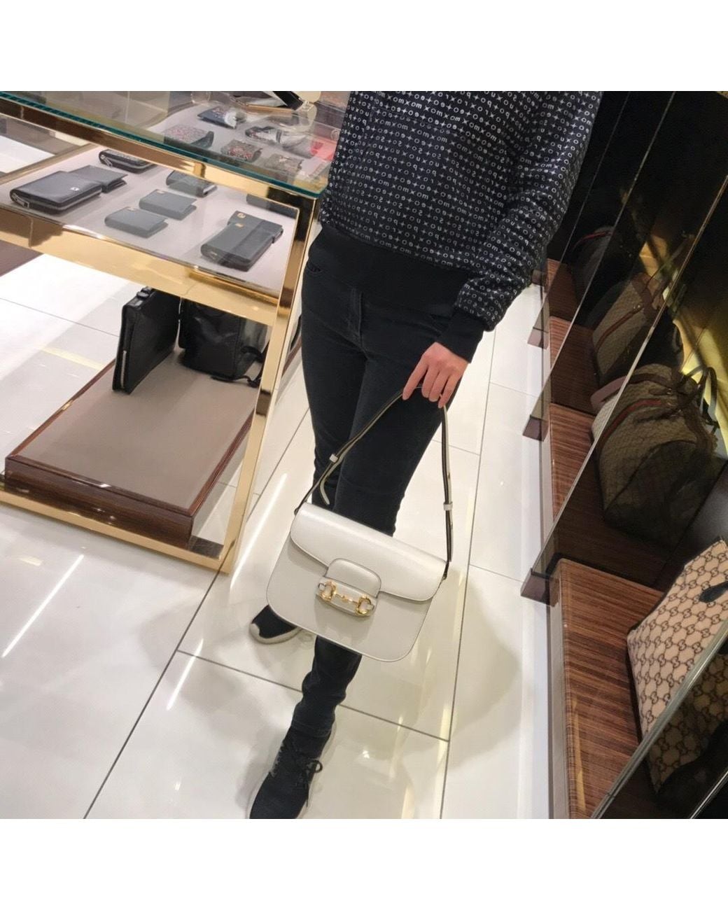 Gucci Natural Horsebit 1955 Shoulder Bag