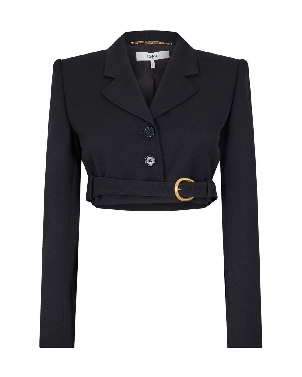 Chloé Black Cropped Blazer