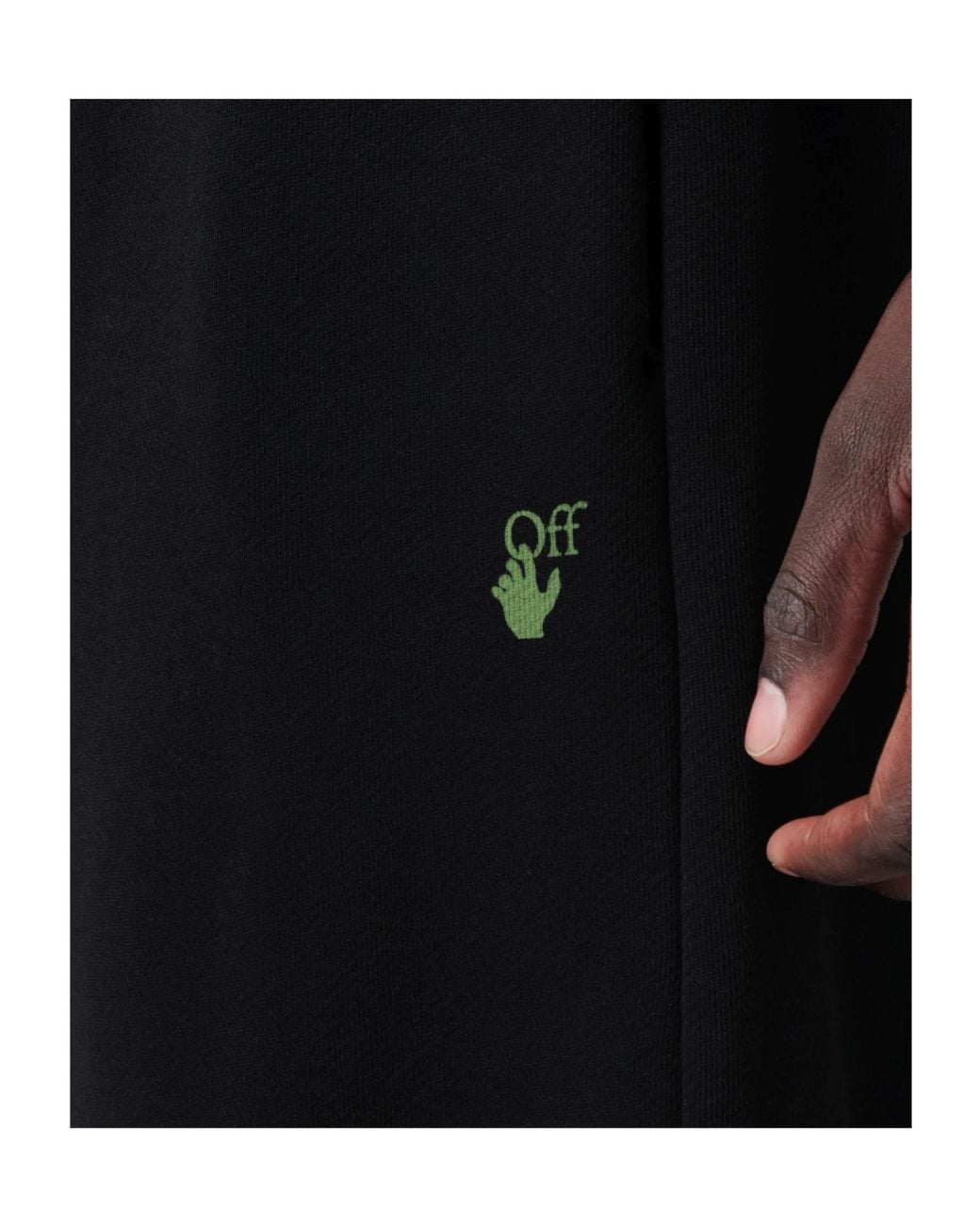 Off-White c/o Virgil Abloh Black Drawstring Wide-Leg Pants for men