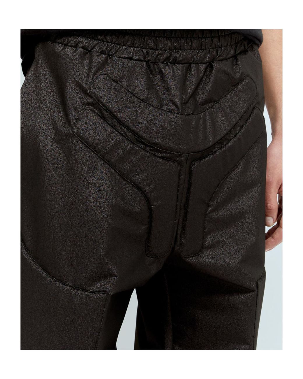 Walter Van Beirendonck Black Elastic Waistband Casual Pants for men
