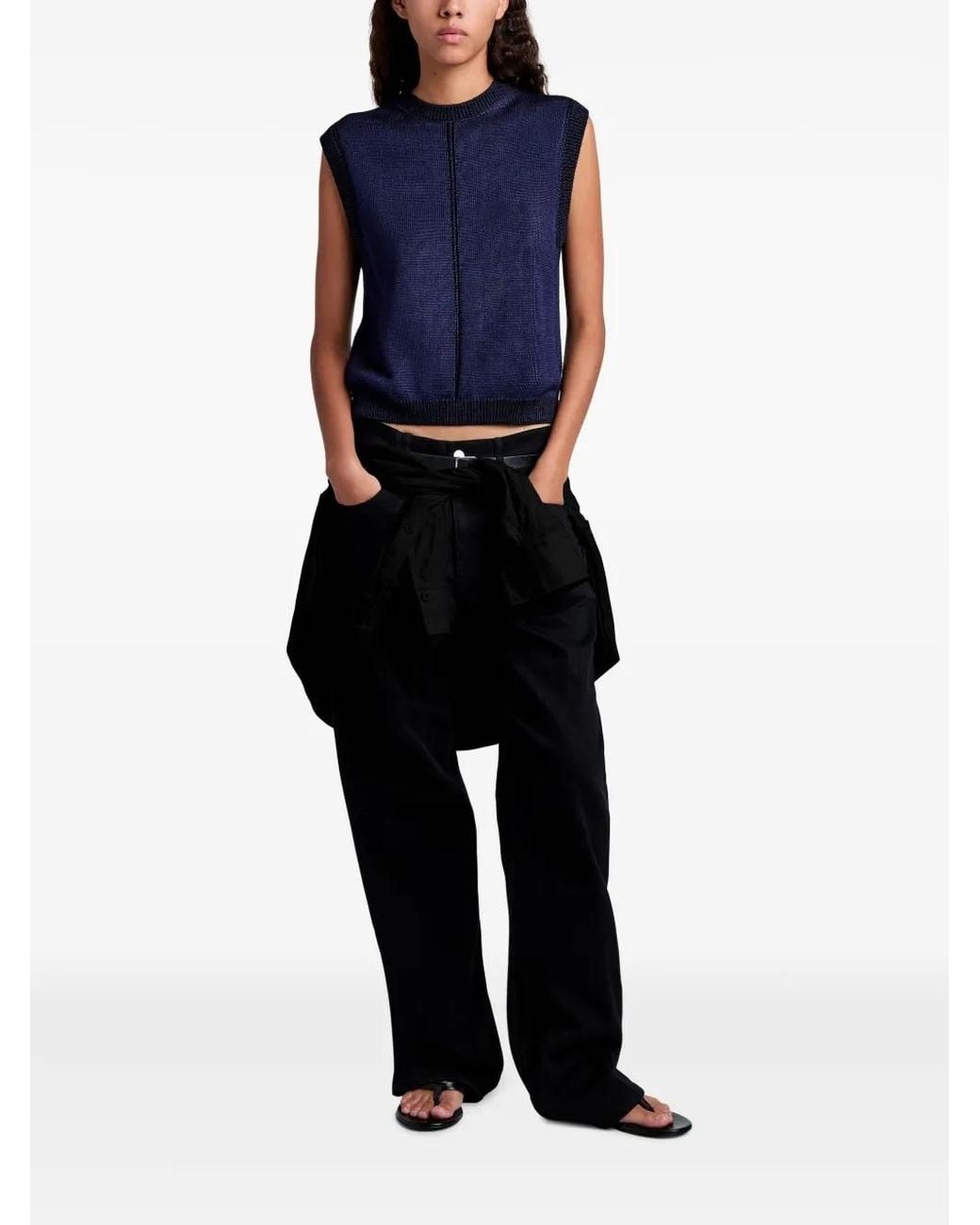 Proenza Schouler Blue Emily Top