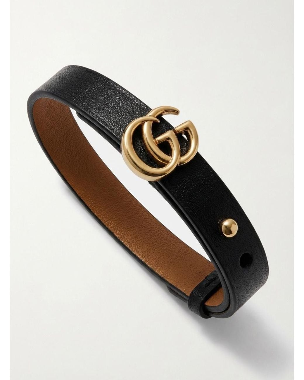 Gucci Multicolor Leather Bracelet With Double G