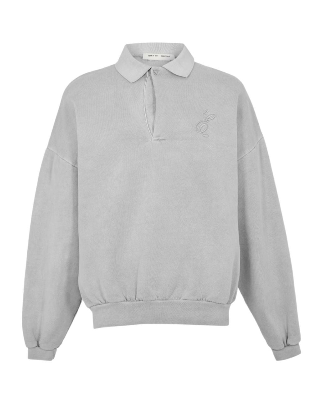Fear Of God Gray Fge Script Polo Sn62 for men