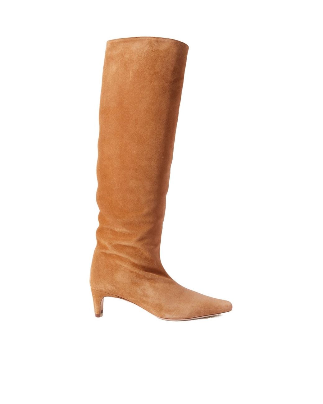Staud Brown Wally Suede Knee Boots