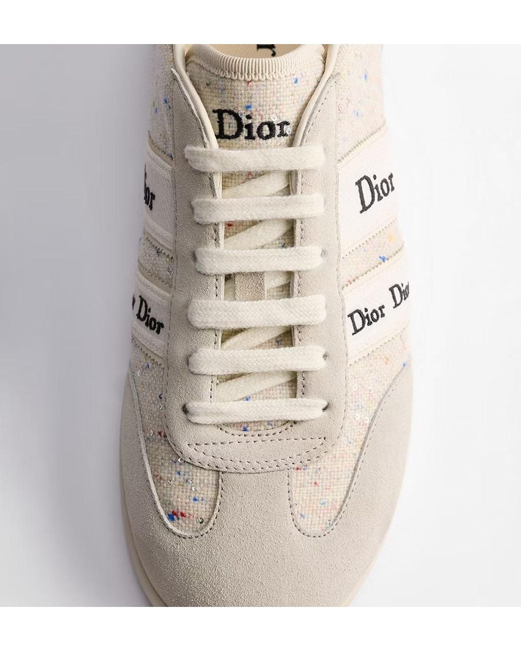 Dior White Ribbon Sneaker