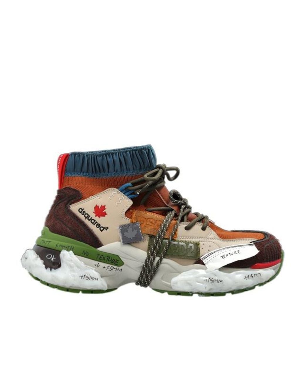 DSquared² Multicolor Faster High-Top Sneakers for men