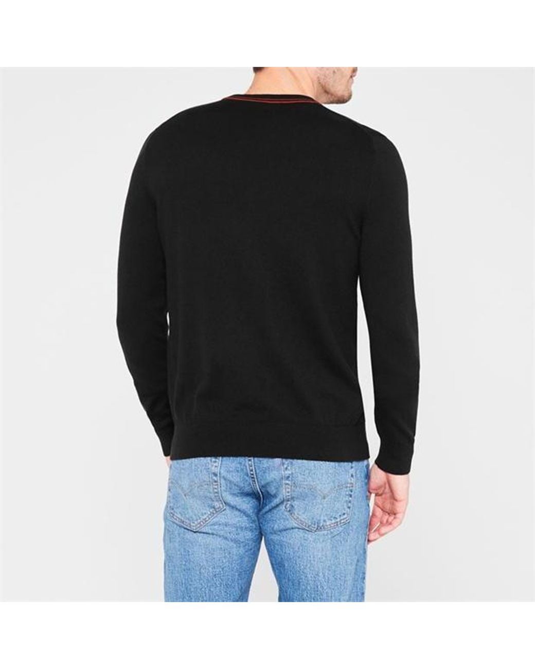 Paul Smith Blue Round-Collar And Long-Sleeved Sweater for men
