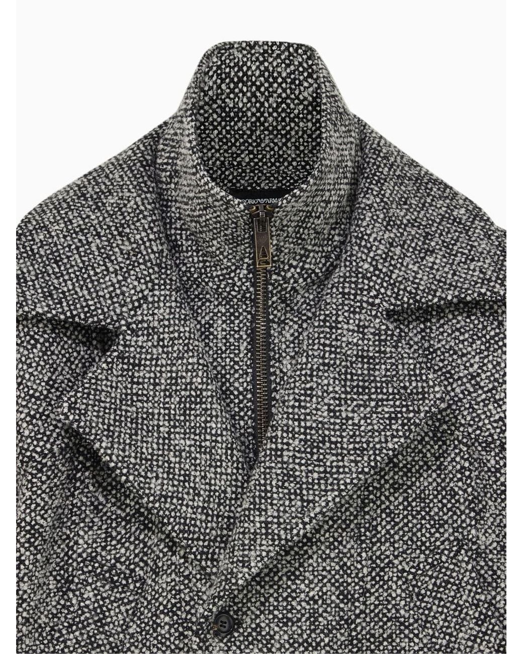 Emporio Armani Gray Long-Sleeve Jacket for men