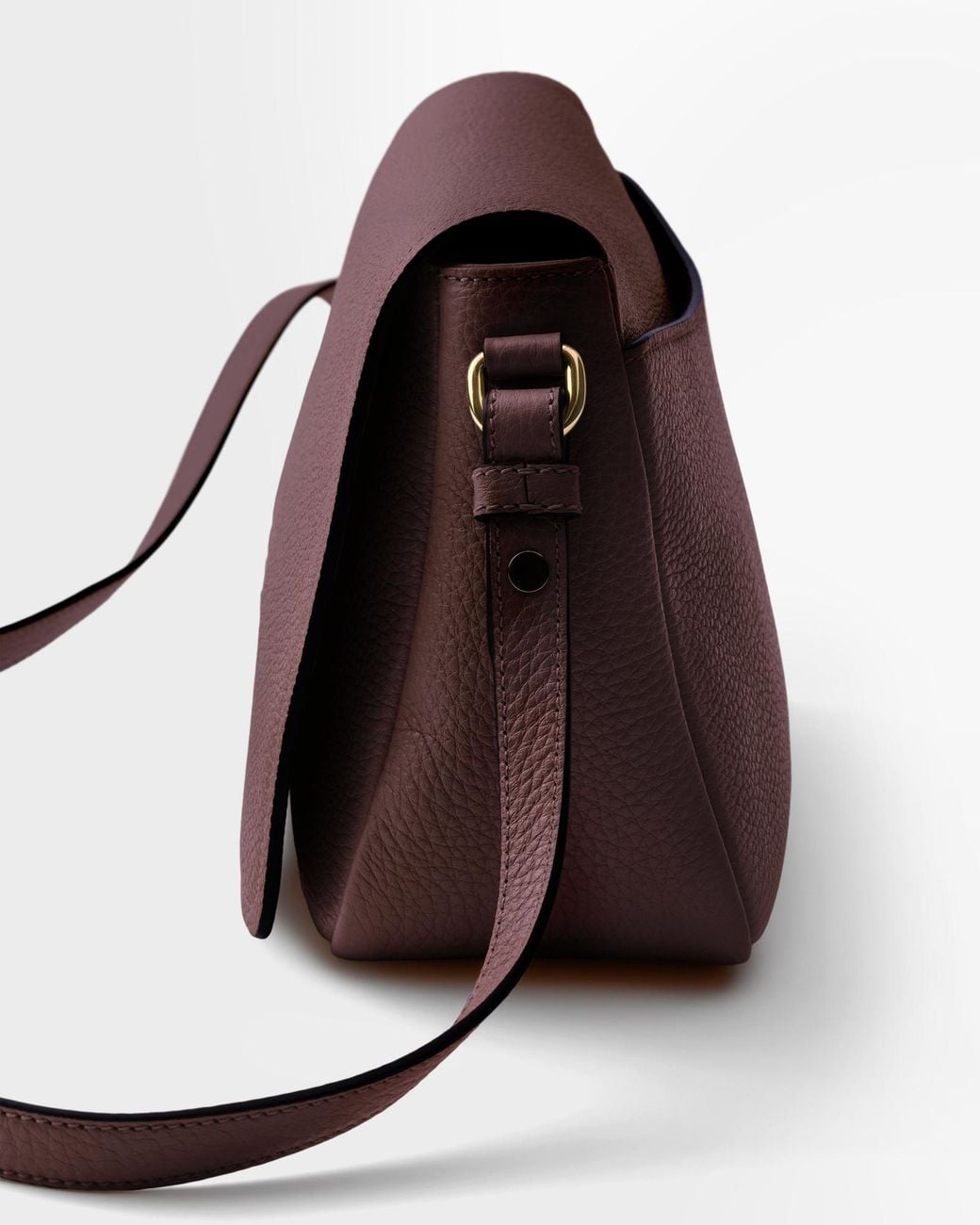 Prada Purple Leather Shoulder Bag