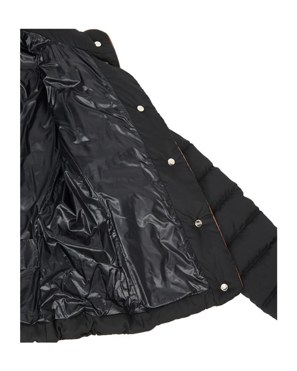 Herno Black Long-Sleeved Down Jacket