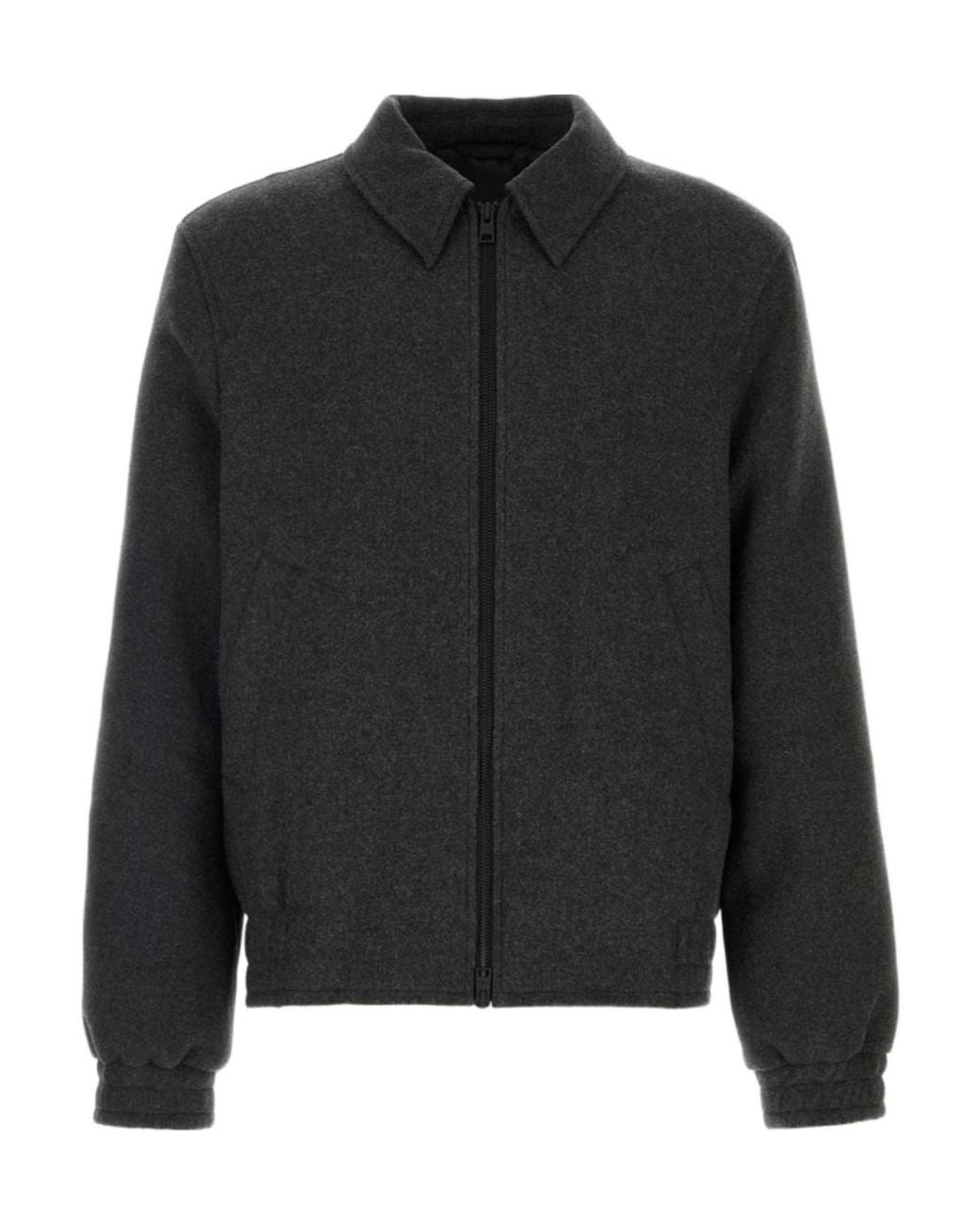 Closed Black Zip-Up Shirt Jacket for men