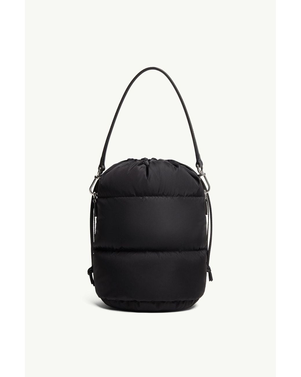 Moncler Black Caradoc Nylon Bucket Bag