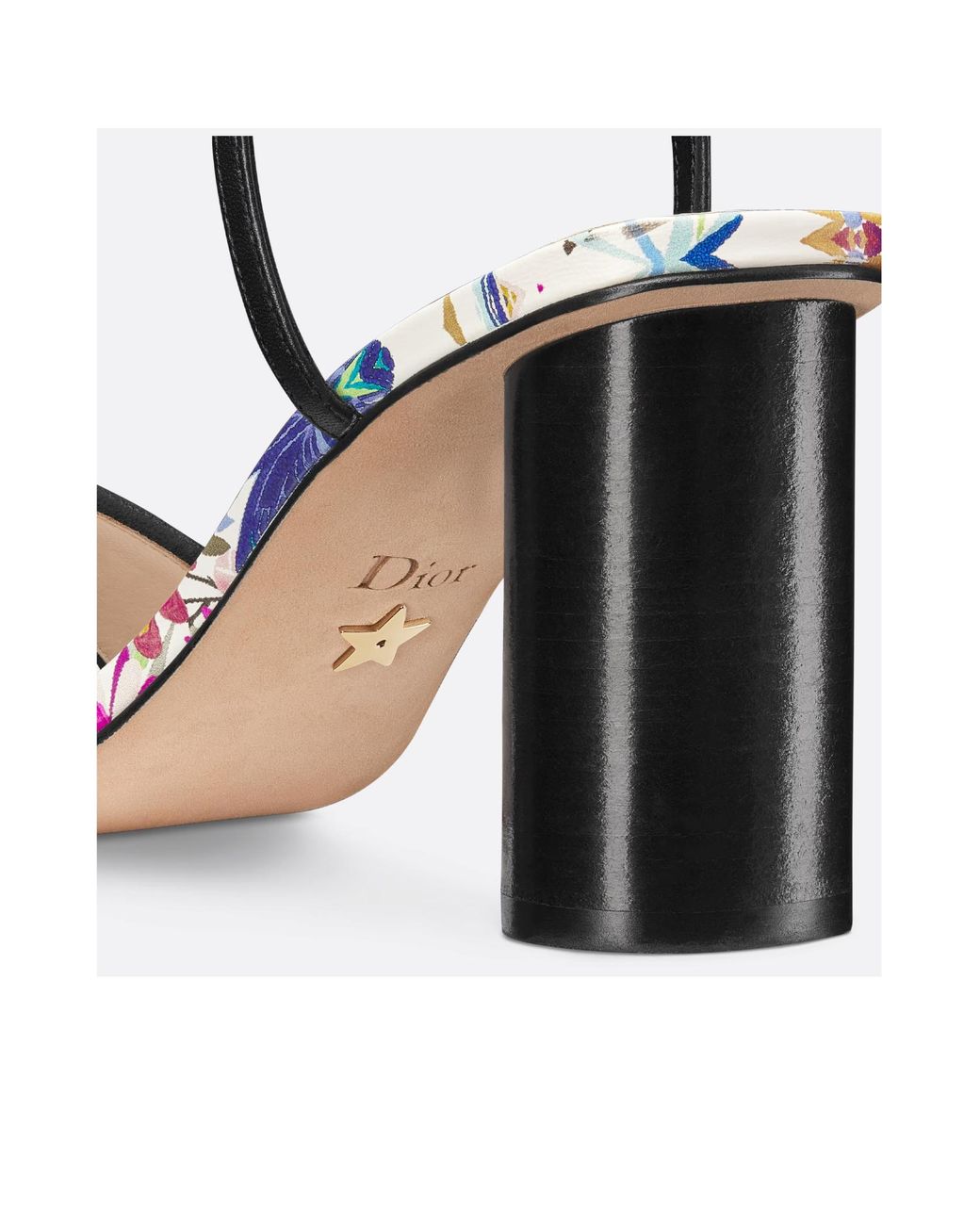 Dior Metallic Dway Heeled Sandal