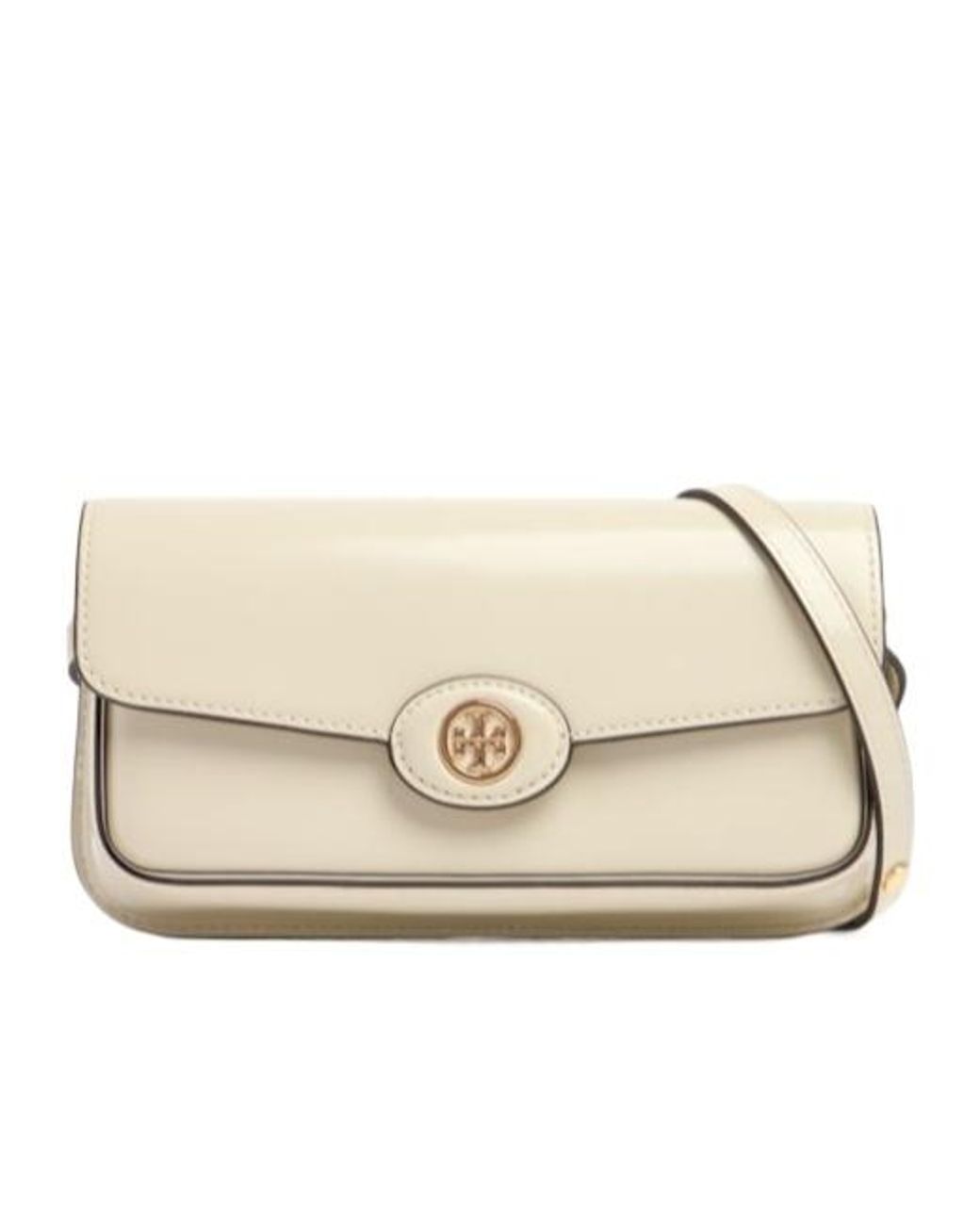 【Tory Burch】E/W Robinson ブラッシュドレザーバッグ Tory Burch E/W Robinson Shoulder Bag in Natural | Lyst