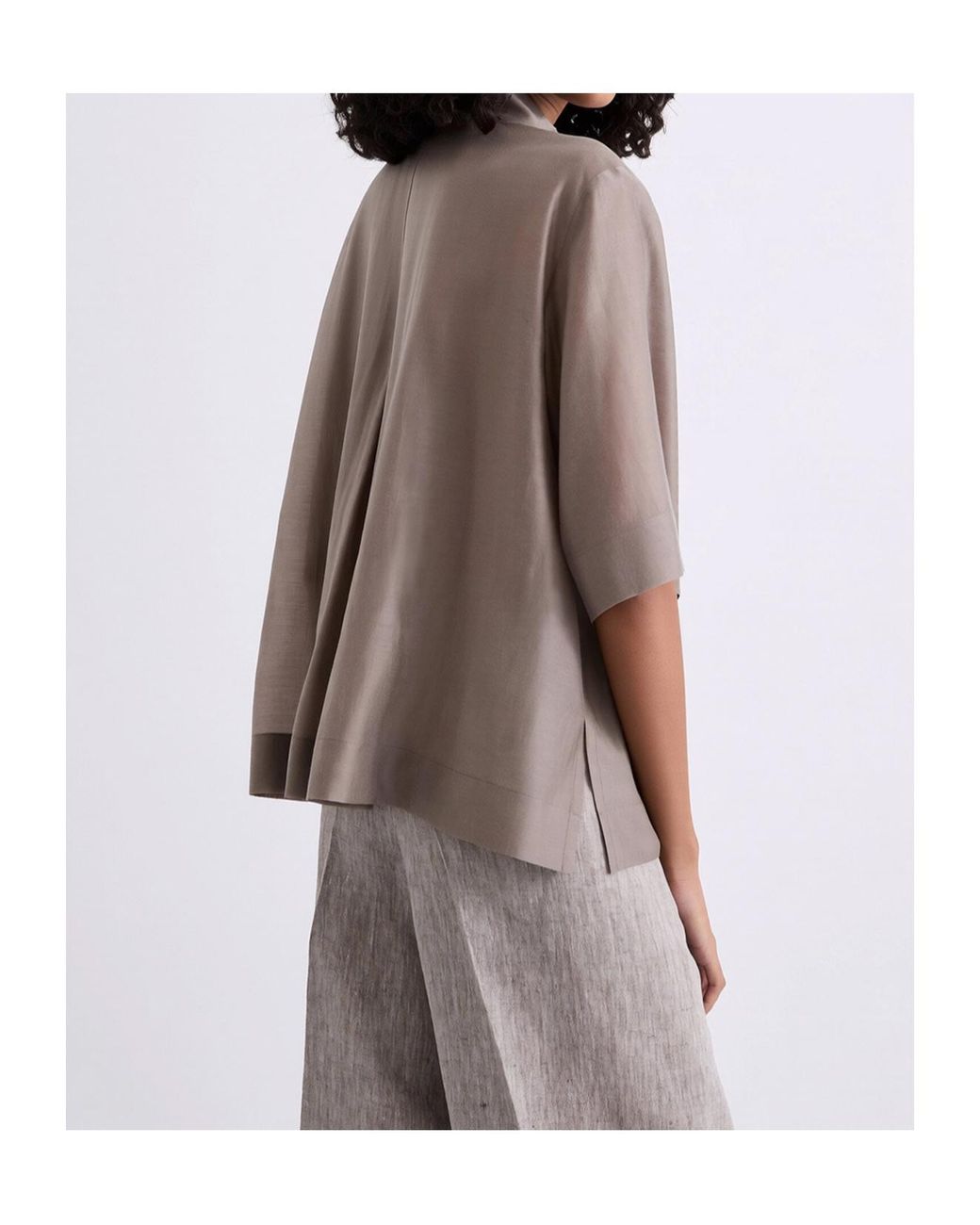 Marella Brown Collared Shirt
