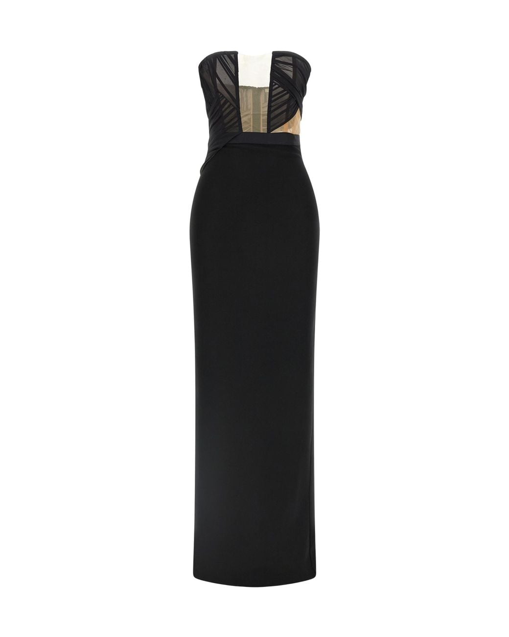 Nensi Dojaka Black Nensi Dojaki Panelled Maxi Dress
