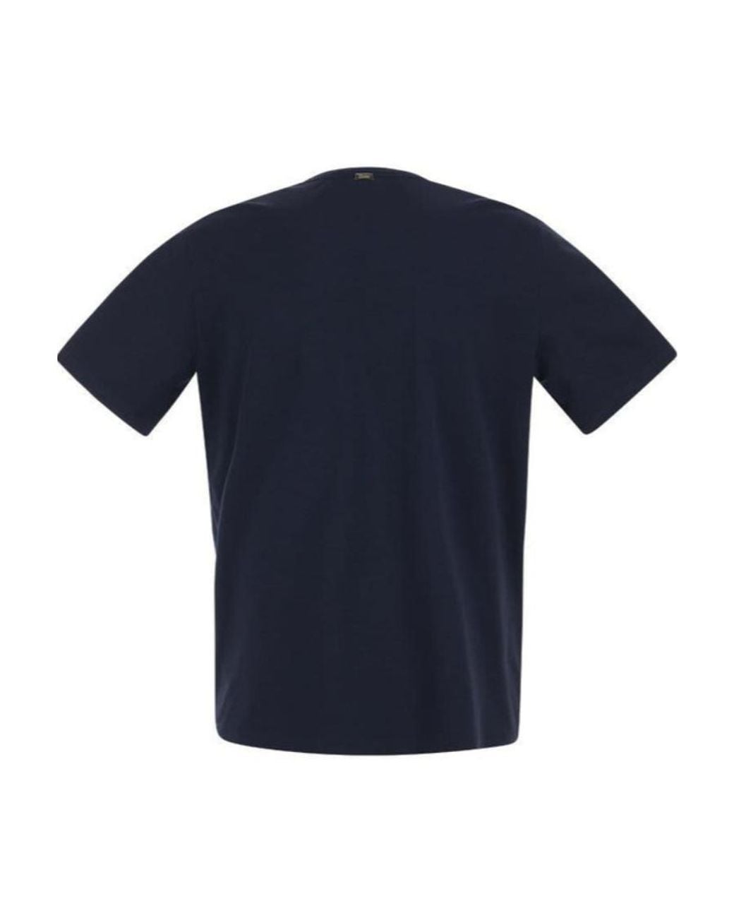 Herno Blue Stretched Crewneck T-Shirt for men