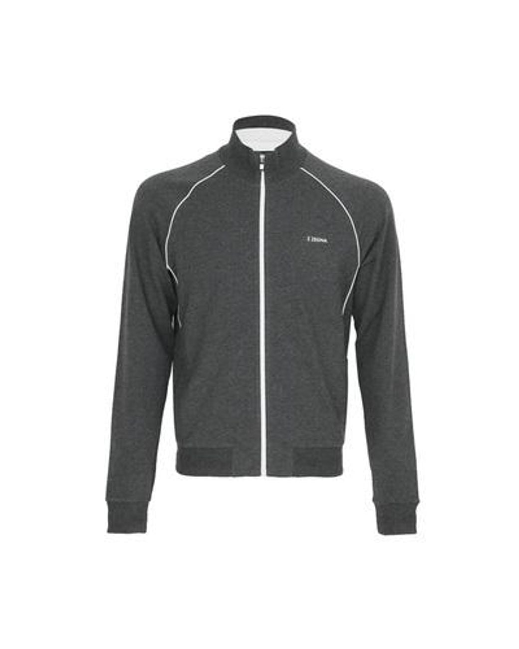 Zegna Gray Logo Casual Jacket for men