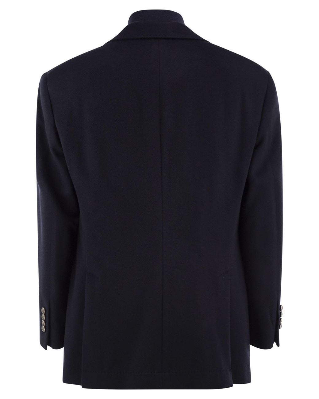 Brunello Cucinelli Blue Long-Sleeve Casual Jacket for men