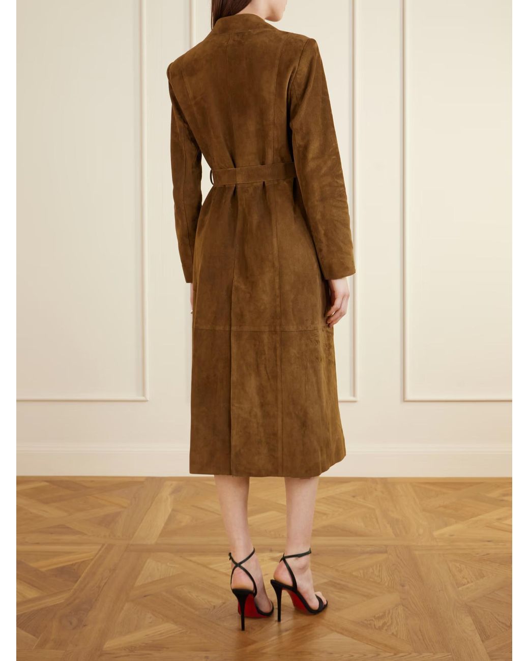 Nour Hammour Brown Long-Sleeved Coat